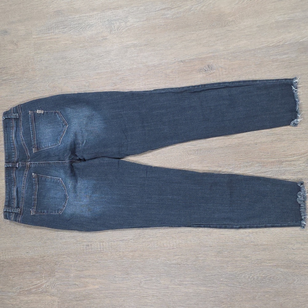 1822 Denim Adrianna Women's Size 4 Skinny Ankle Raw Hem Stretch Dark Wash - Picture 7 of 8